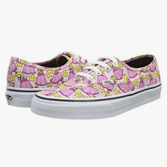 Vans Shoes - Vans Authentic Nintendo Princess Peach Low Top Trainers